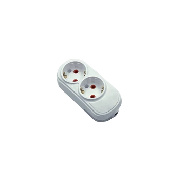 DOUBLE MULTISOCKET HF 16A, WHITE