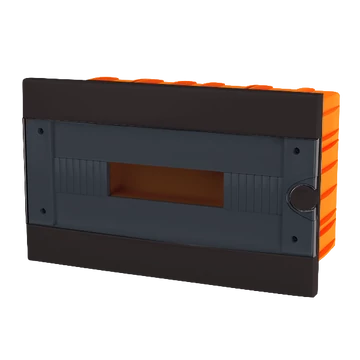 PLASTIC BOX FOR FLUSH MNT. 16 WAY (1X16), BLACK