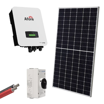 HYBR. SOLAR SYSTEM 1P/5kW 560W PANELS WITH BATT.