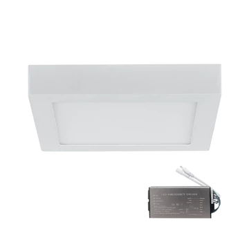 STELLAR LED PANEL SZÖGLETES FEL. 18W 4000K+SÜRGŐSSÉGI KÉSZLETTEL