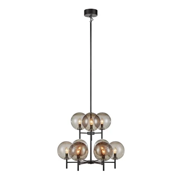 Markslöjd CROWN függeszték 9L fekete/füst