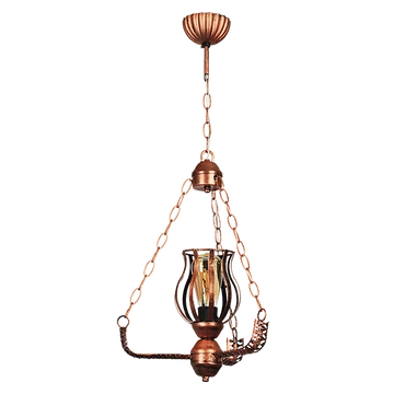 RUGER függeszték 1xE27 réz