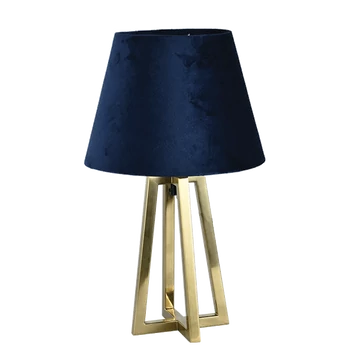 SIENA asztali lámpa 1xE27 bronz,kék