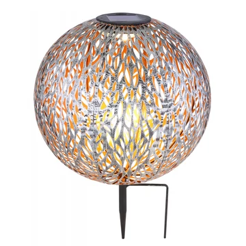 GLOBO solar gömb lámpa arany/szürke 27cm