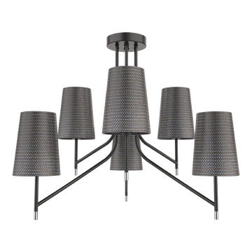 THERA csillár 6xE14 fekete