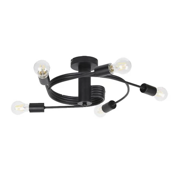 TWIST spotlámpa 5xE27 fekete