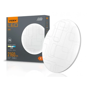 Videx Mila 24 W-os mennyezeti lámpa IP44-es védettségű