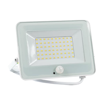 VEGA50 LED kültéri relektor 50W, 3000K, fehér, szenzorral