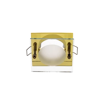 SA-712  beépíthető spot lámpatest sülly. üveg előtéttel arany