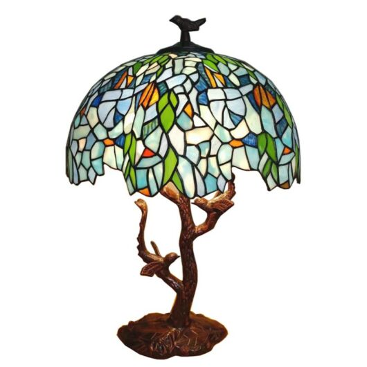 Filamentled Bird Tree Tiffany asztali lámpa