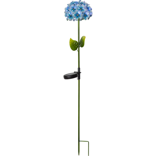 Hortensia kerti szolár állólámpa kék