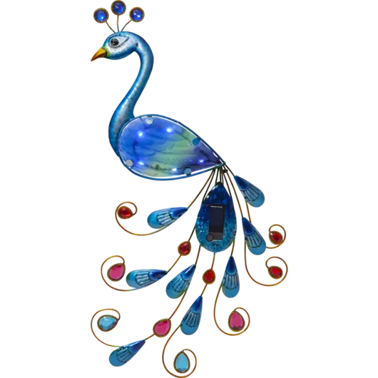 Peacock kerti fali szolár lámpa