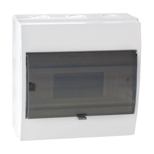 Műanyag falon kívüli elosztódoboz IP55 8 modul