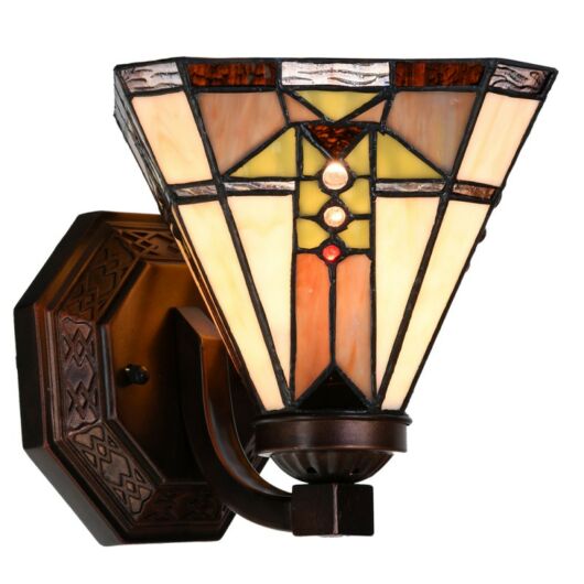 Filamentled Harlech Tiffany fali lámpa