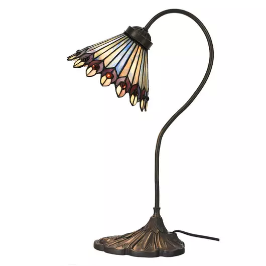 Filamentled Peacock Tiffany asztali lámpa
