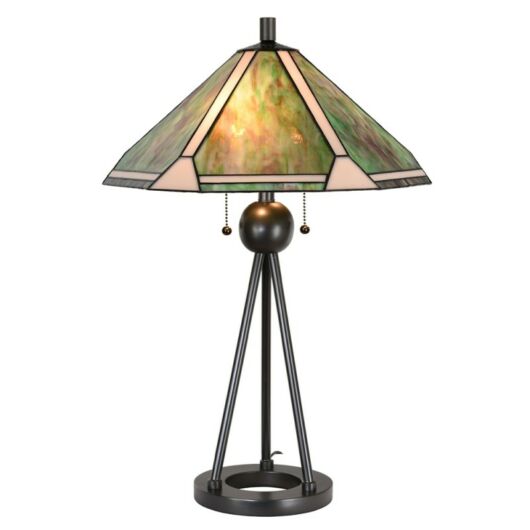 Filamentled Clun Tiffany asztali lámpa