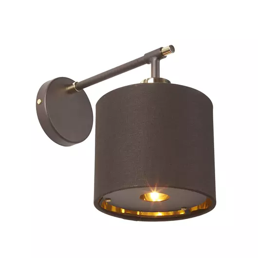 Elstead Balance barna/csiszolt sárgaréz fali lámpa