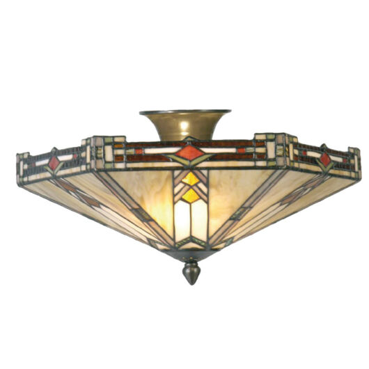 Filamentled Salen Tiffany mennyezeti lámpa