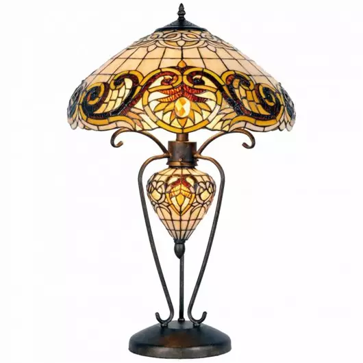 Filamentled Sauthery Tiffany asztali lámpa
