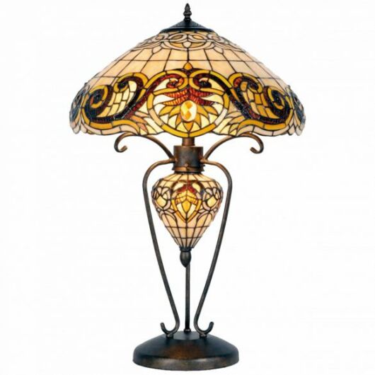 Filamentled Sauthery Tiffany asztali lámpa
