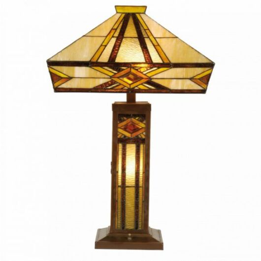 Filamentled Balfron Tiffany asztali lámpa