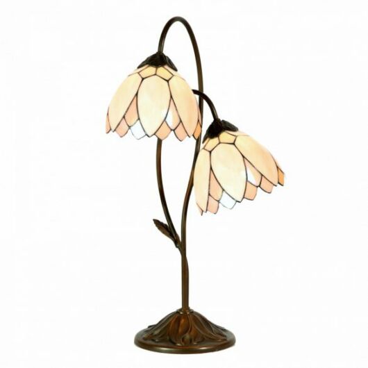 Filamentled Whitby Double Tiffany asztali lámpa