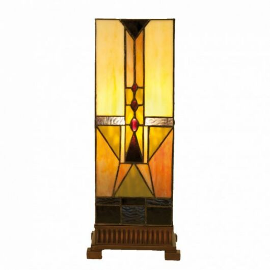 Filamentled Lincoln Tiffany asztali lámpa