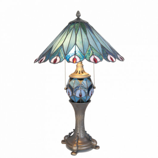 Filamentled Shegra Tiffany asztali lámpa