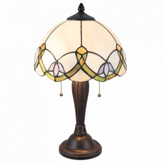Filamentled Selsey Tiffany asztali lámpa