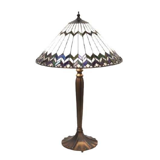 Filamentled Holton, Tiffany asztali lámpa - 62 cm