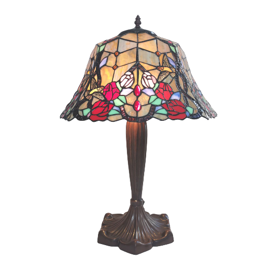  Filamentled Rose Tiffany asztali lámpa 2xE27