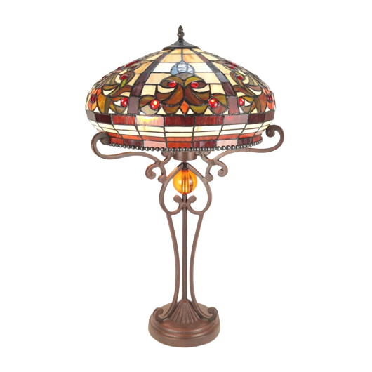 Filamentled Alferton Tiffany asztali lámpa