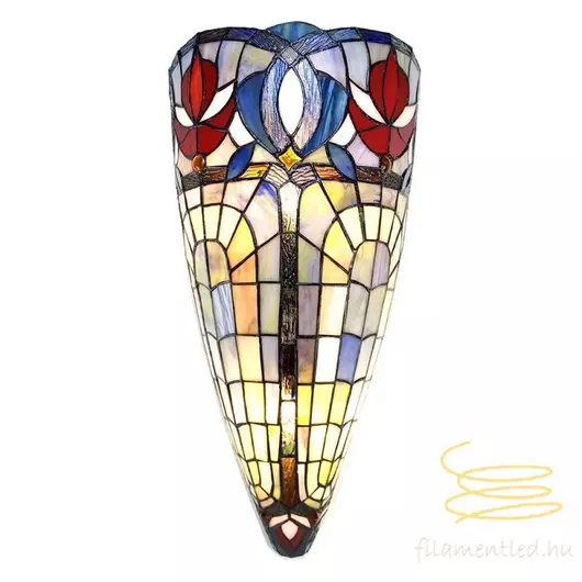 Filamentled Linby Tiffany fali lámpa