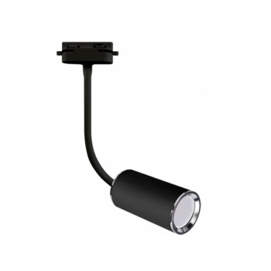 Strühm Megan 420x54 mm fekete, sínre szerelhető lámpa, GU10-es foglalattal