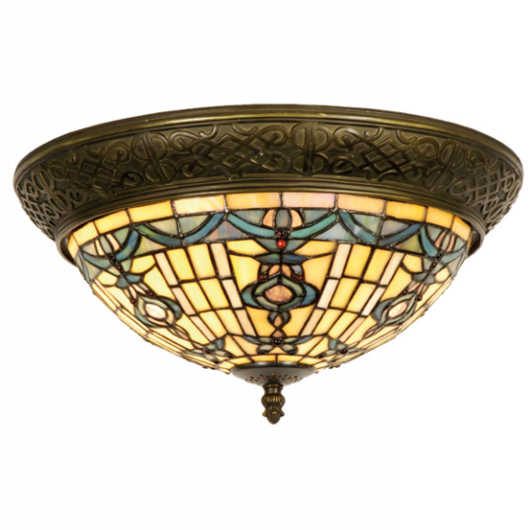 Filamentled Reepham Tiffany mennyezeti lámpa
