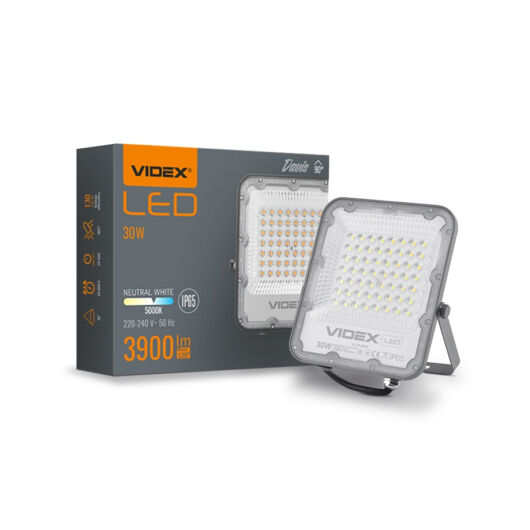 Videx Davis 30 W-os 5000K, 3 900lm, LED reflektor