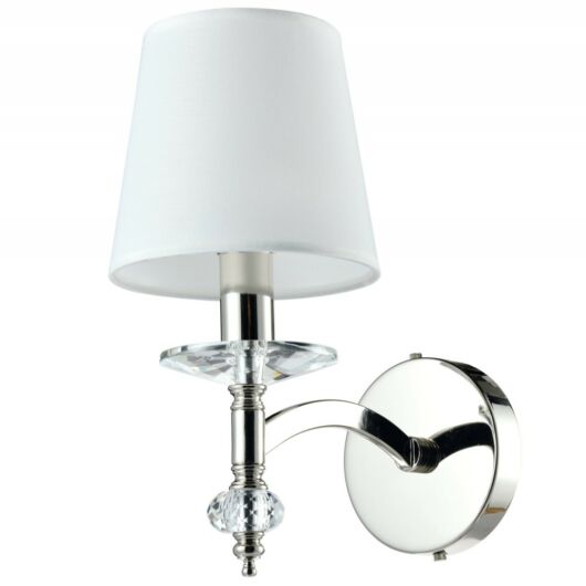 Verona-COS Cosmolight falikar lámpa 1x E14 nikkel, kristály, fehér