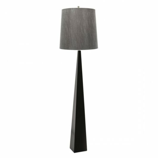 Ascent Elstead álló lámpa 181cm fekete, sötétszürke, szatén nikkel