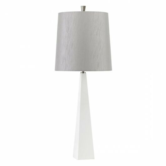 Ascent Elstead asztali lámpa, fehér, világos szürke