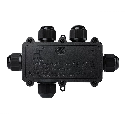 ELMARK JUNCTION BOX 5 ENTRY 450VAC 24A, IP68