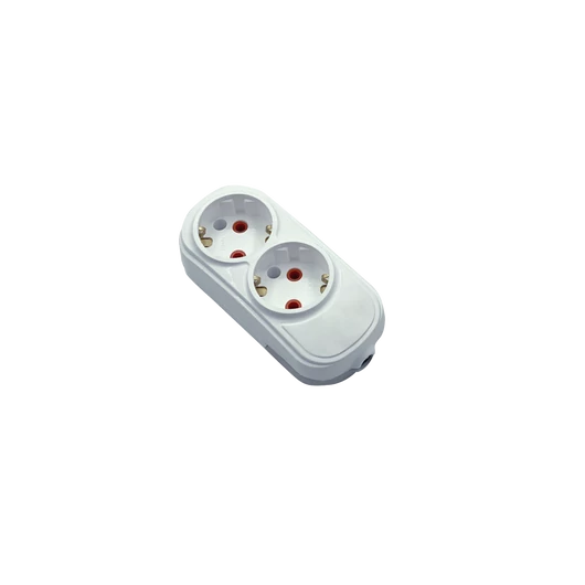 DOUBLE MULTISOCKET HF 16A, WHITE