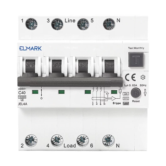 ELECTRONIC RCBO JEL4A 6kA 4P 6A/300mA