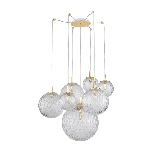 TK Lighting Chandelier CADIX 4608 7xG9 gold