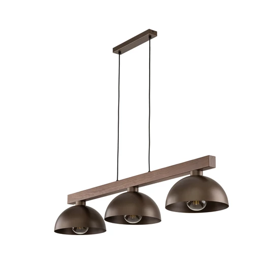 TK Lighting Chandelier OSLO 6299 3xE27 brown