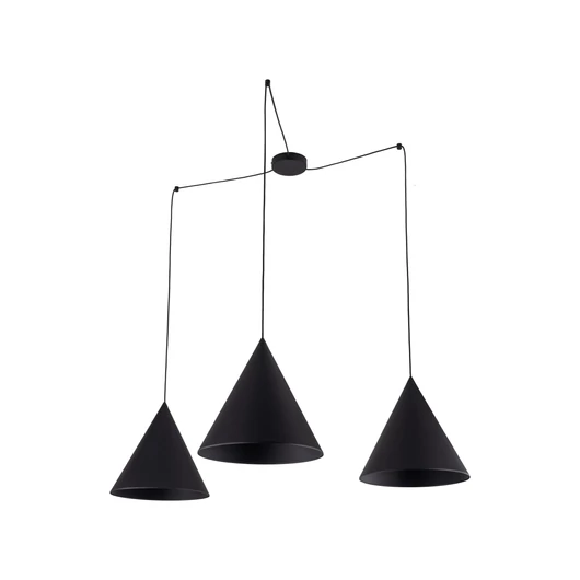TK Lighting Pendant CONO 6629 3xE27 black