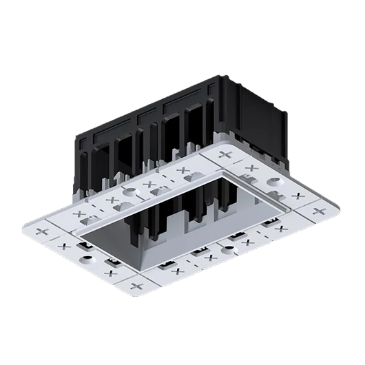 MODENA 2 MODULE RECESSED BOX WITHOUT FRAME