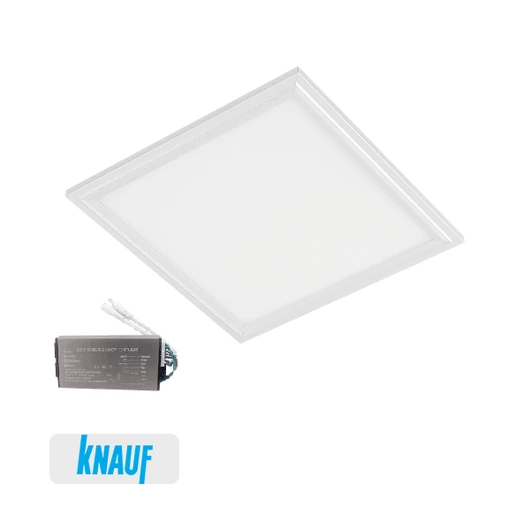 LED PANEL FOR DRYWALL 48W 4000K 595x595mm IP54+EMERGENCY KIT