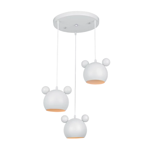 MICKEY FÜGGESZTÉK 3XE27 FEHÉR