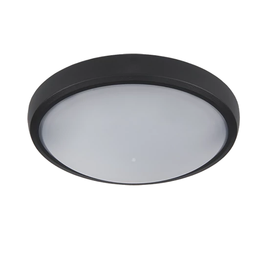 LED ROUND MENNYEZETI LÁMPA BRLED 12W FEKETE IP54