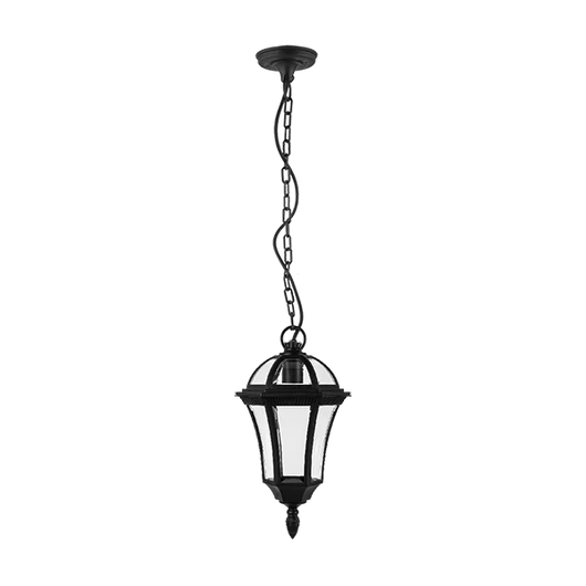 STEVEN LANTERN HANGING 1XE27 BLACK IP44